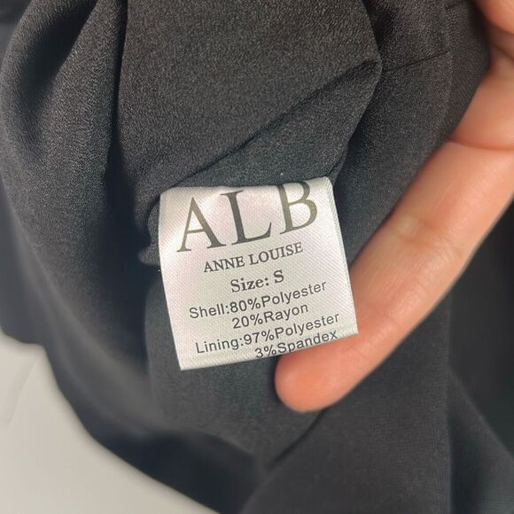 Anne Louise Boutique Black Bow Dress - Rouge Collection S - Picture 8 of 9